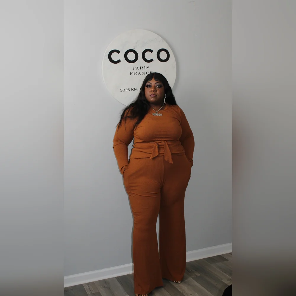 NWOT Ribbed Two-Piece Set - Picture 2 of 2